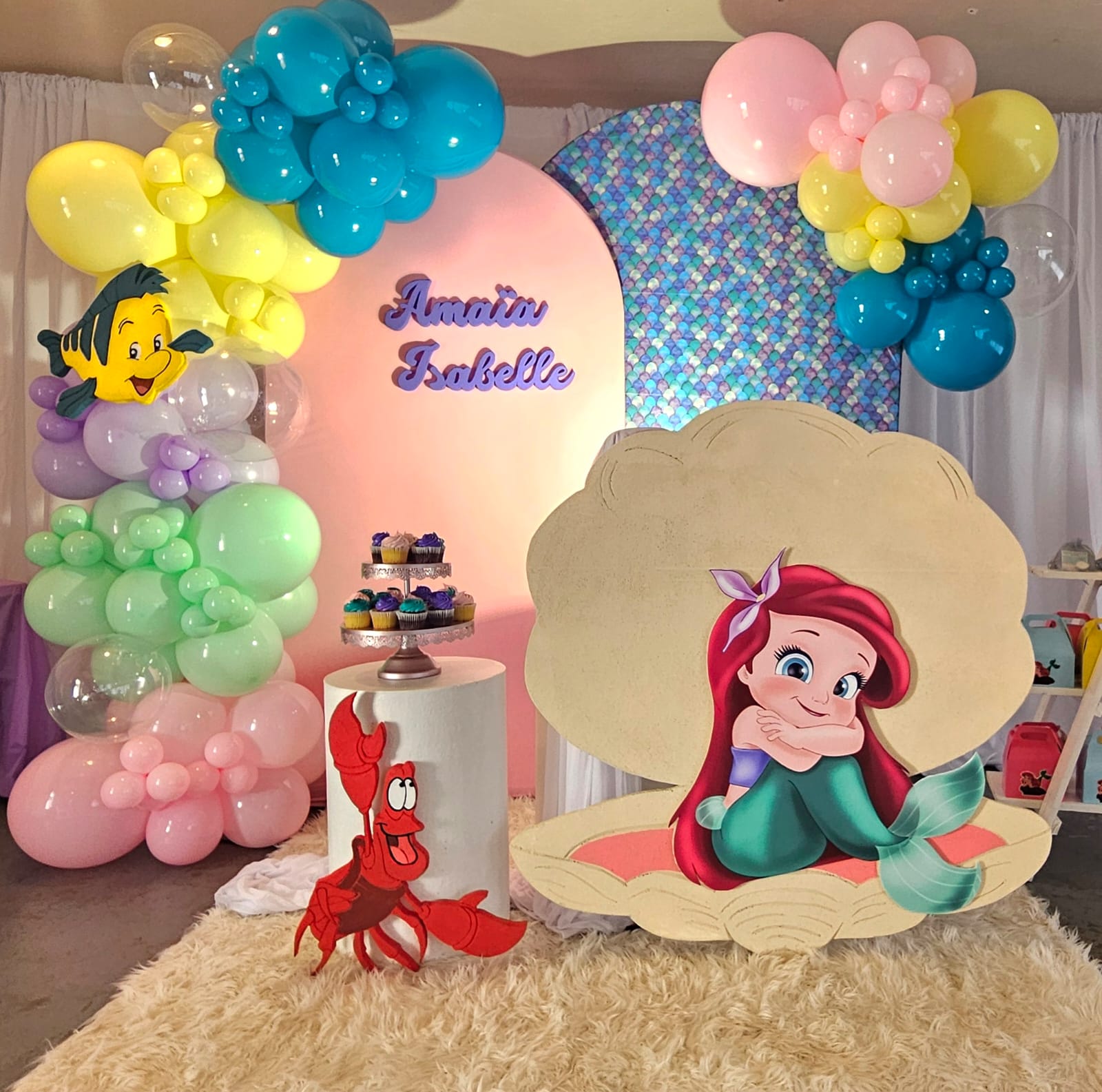 Little Mermaid balloon décor Orlando